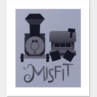 Misfit - Square-Wheeled Caboose Train Posters and Art